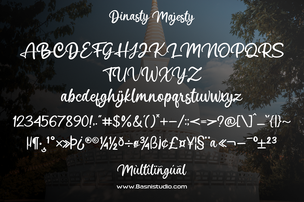 Dinasty Majesty handwriting font, a Handwritten Font by Basnistudio (Photo 6 of 7)