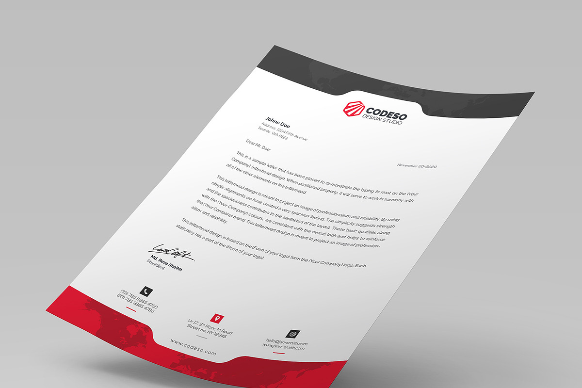Business Letterhead, a Stationery Template by GenerousArt (Photo 1 of 9)