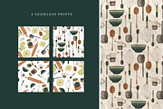 Bakers Kitchen Clipart & Patterns, a Food Illustration by Illustrations Lazarteva (Thumbnail 3 of 6)