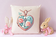 Cozy romantic spring clipart, an Illustration by RobertsArt (Thumbnail 2 of 7)