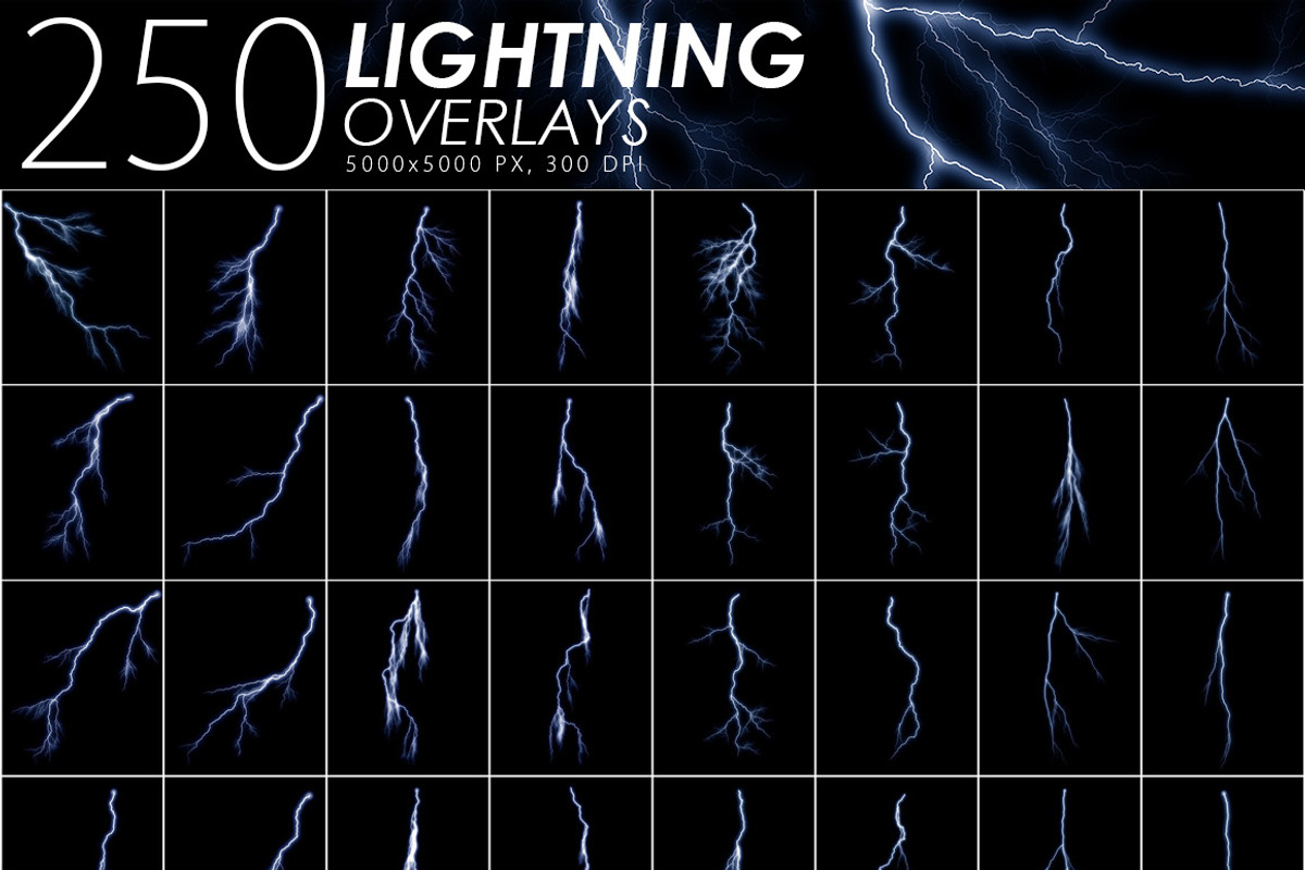 525 Rain, Snow, Lightning Overlays, a Texture Graphic by ArtistMef (Photo 4 of 11)