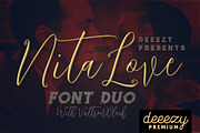 Nitalove Font Duo, a Script Font by Deeezy (Thumbnail 1 of 7)
