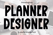 Planner Designer, a Script Font by FreshTypeINK (Thumbnail 1 of 7)