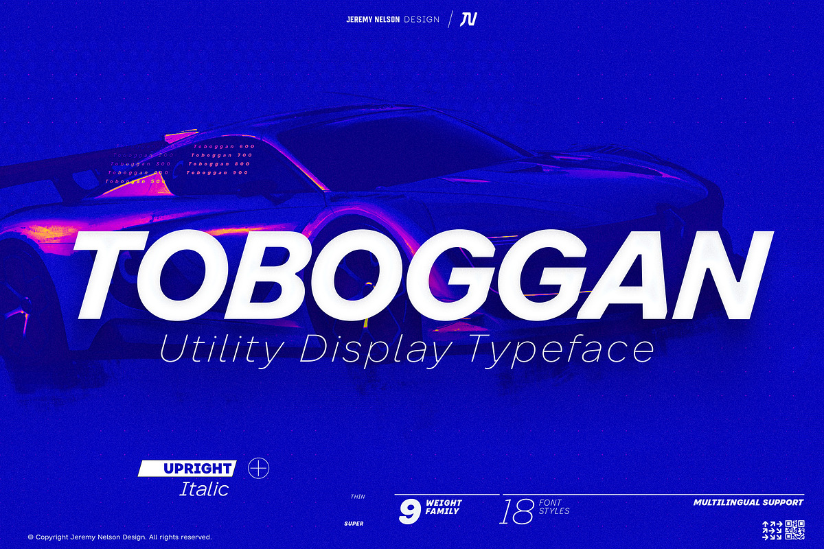 Toboggan, a Sans Serif Font by Jeremy Nelson Design (Photo 1 of 21)