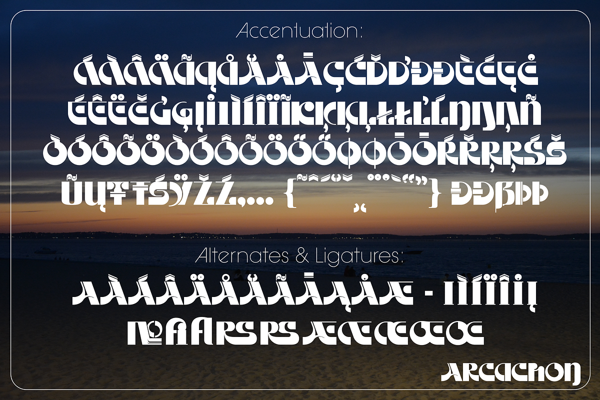 ARCACHON ArtDeco Typeface preview 4
