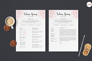 Elegant Floral Resume Template, a Resume Template by Emaholic Template (Thumbnail 3 of 5)