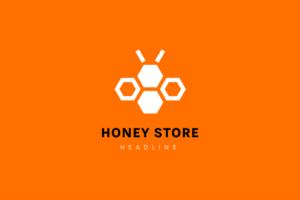 Honey store logo template., a Branding & Logo Template by Anton Akhmatov (Photo 2 of 3)