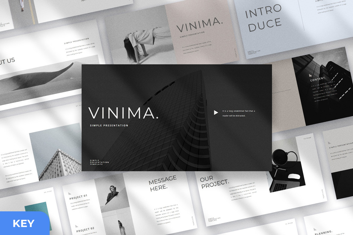 Vinima Keynote Presentation, a Presentation Template by slidenotion (Photo 1 of 11)