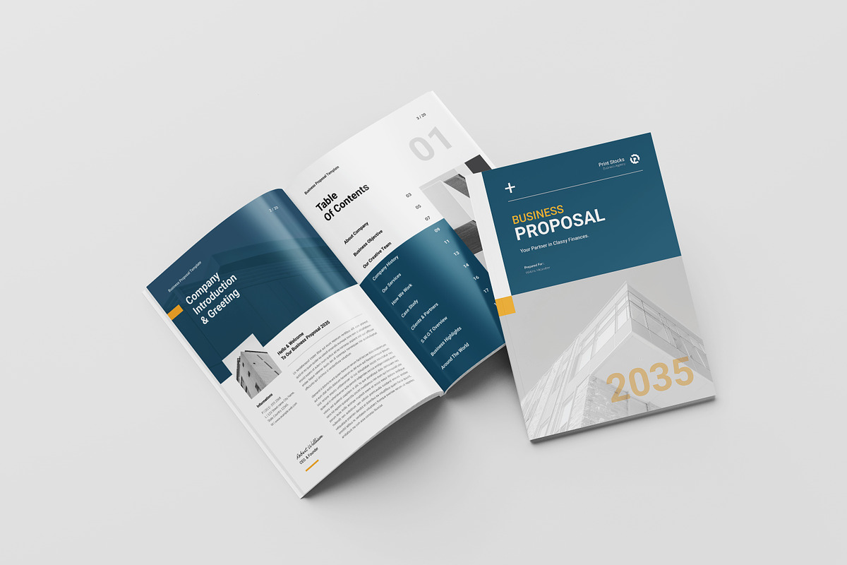 Business Proposal Template, a Brochure Template by Spark_Creative (Photo 4 of 16)