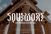 Squiwore - Experimental Font, a Sans Serif Font by QR Design Studio (Thumbnail 1 of 8)