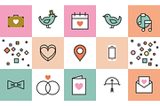 Wedding Icons, an Outline Icon by Marmalade Moon (Thumbnail 4 of 6)