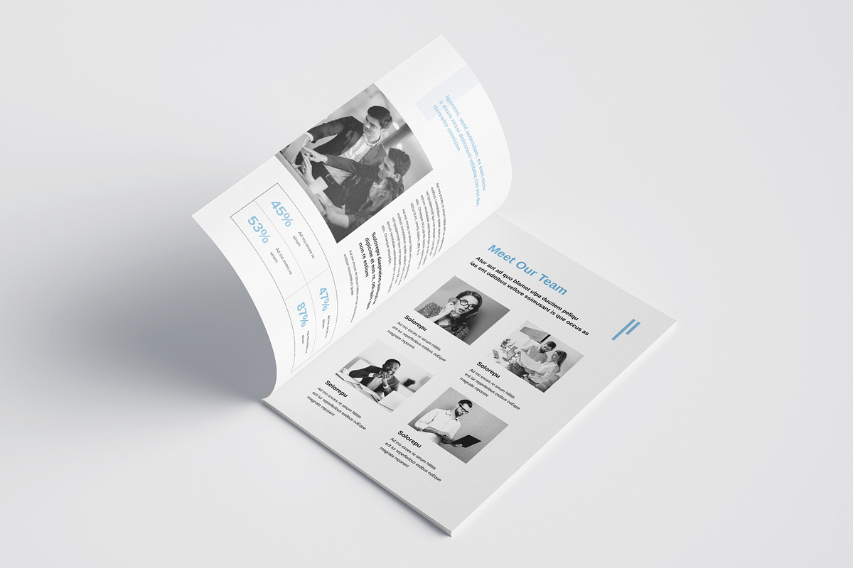 White Paper Brochure Layout, a Brochure Template by Designvive (Photo 3 of 8)