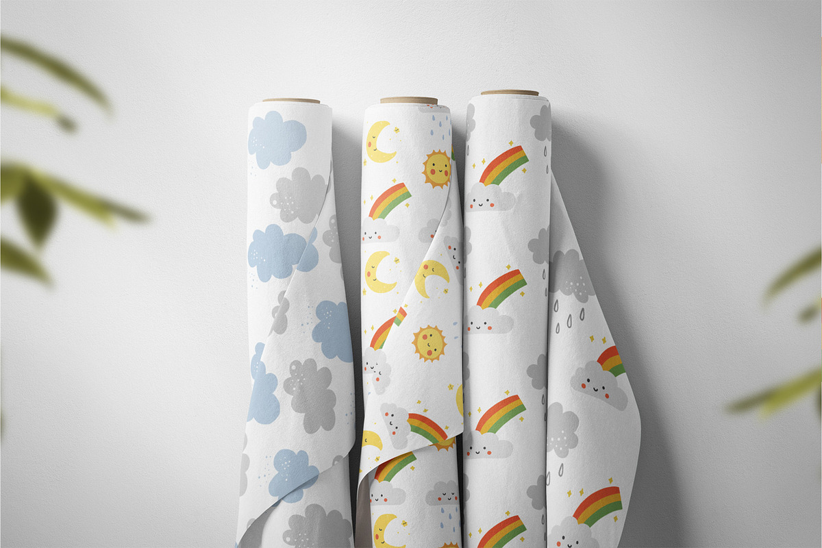Cute Weather elements Vol 01, an Object Illustration by RizkaNurfazrina (Photo 2 of 6)