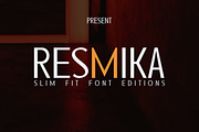 RESMIKA - Slim Fit Font, a Sans Serif Font by Monoletter Studio (Thumbnail 1 of 4)