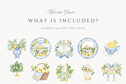 Acropolis Mediterranean Lemon, a Decorative Illustration by Invite to Clipart (Thumbnail 5 of 8)