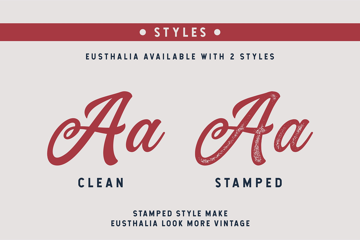 Eusthalia Typeface preview 2