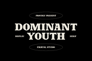 Dominant Youth – Display Serif, a Serif Font by Fikryal Studio (Thumbnail 1 of 8)