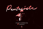 Pentecoste, a Handwritten Font by rudiSasori (Thumbnail 1 of 12)