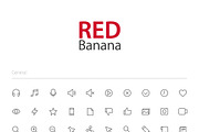 4200+ RED Banana Icons, an Outline Icon by Palau (Thumbnail 2 of 19)