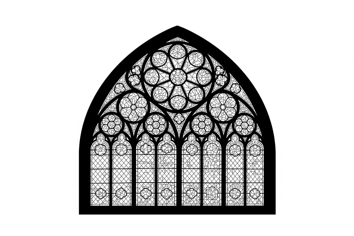 Gothic Church Window Frame Bundle, an Illustration by jahid234 (Photo 6 of 31)