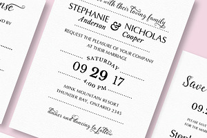 Love the Curl Wedding Invitation, an Invitation Template by Inkpower