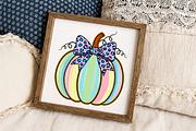 Brushstroke Coquette Pumpkin Fall PN, an Illustration by Libby Wishes (Thumbnail 5 of 6)