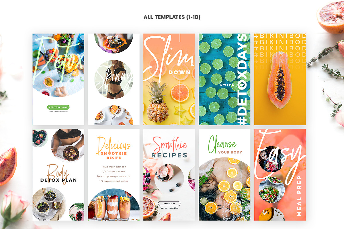 Instagram Stories - Detox Week Ed, a Social Media Template by The Wedding Shop (Photo 3 of 7)
