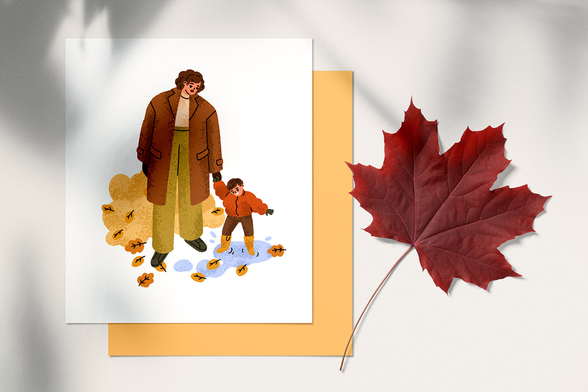 Cozy autumn mood. Hygge fall set, a Seasonal Illustration by Good Studio (Photo 6 of 6)