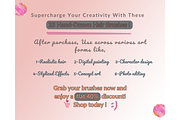 25 Hair Brushes For Photoshop, a Brush Add-On by Velo Graphic Studio (Thumbnail 9 of 10)