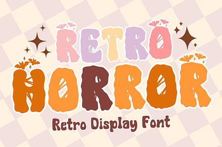 Retro Horror is a Halloween font, a Sans Serif Font by Brown Cupple