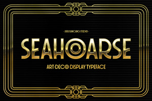 Seahoarse Art Deco Display Fonts