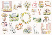 Spring Is Here. Pink Edition., a Seasonal Illustration by PeDe Designs (Thumbnail 7 of 14)