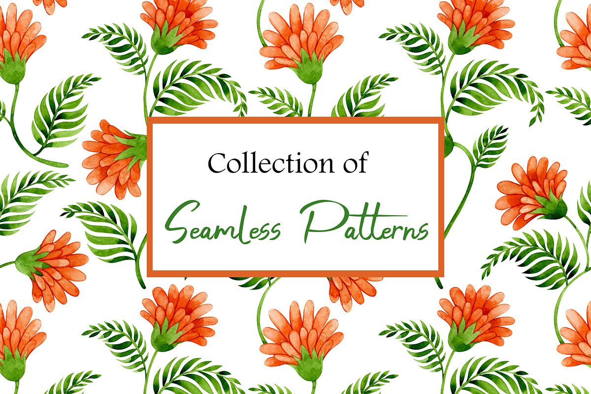 Collection of floral patterns, a Pattern Graphic by made by Tanya (Photo 1 of 4)