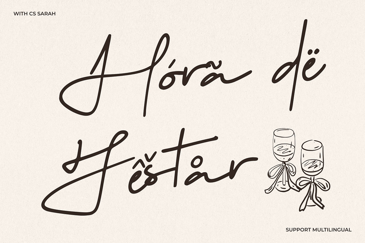 CS Sarah – Handwritten Script Font, a Script Font by Craft Supply Co. (Photo 7 of 8)