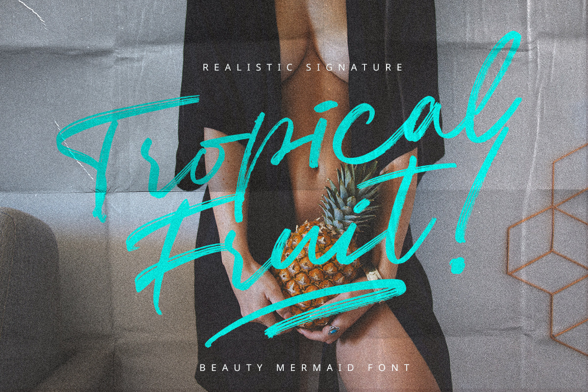Beauty Mermaid | Signature Script, a Handwritten Font by Scratch Design (Photo 9 of 14)