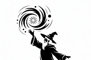 silhouette a mysterious wizard, an Illustration by Amazin_art (Thumbnail 11 of 19)