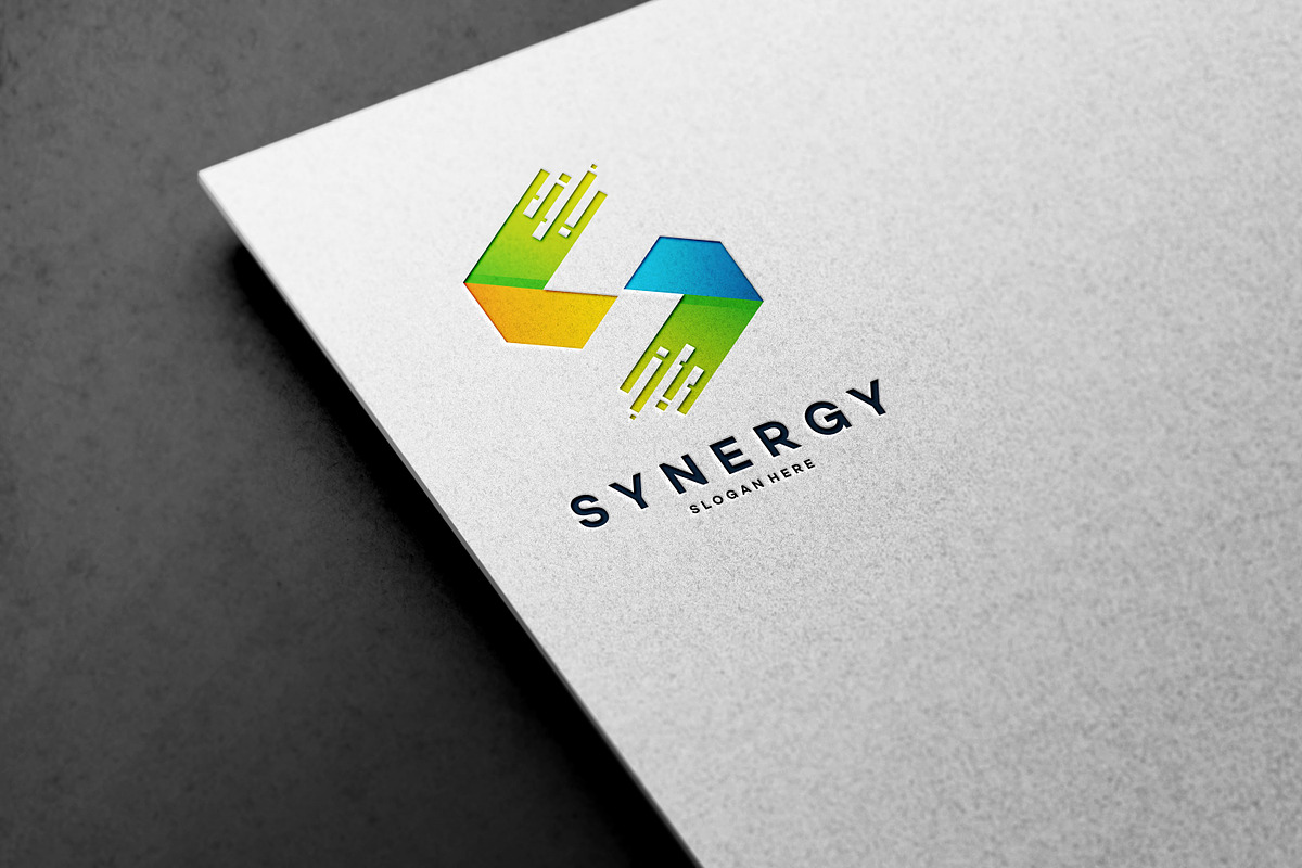 Synergy logo design, a Branding & Logo Template by Lucky Creative