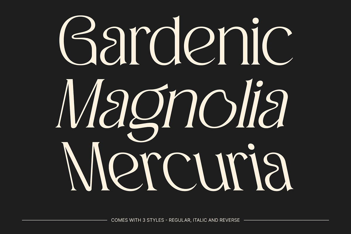 CS Giova – Art Nouveau Font, a Serif Font by Craft Supply Co. (Photo 5 of 8)