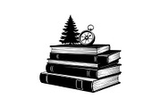 Vintage Book Stack Adventure Bundle, an Illustration by Designs_River (Thumbnail 21 of 31)