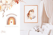 BOHO NURSERY clipart. Watercolor, an Animal Illustration by OlliArtDesign (Thumbnail 6 of 11)