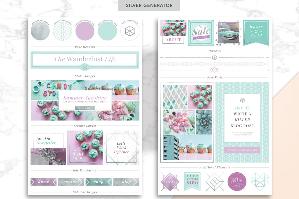 Blog Element Generator, a Templates & Theme by Marigold Studios