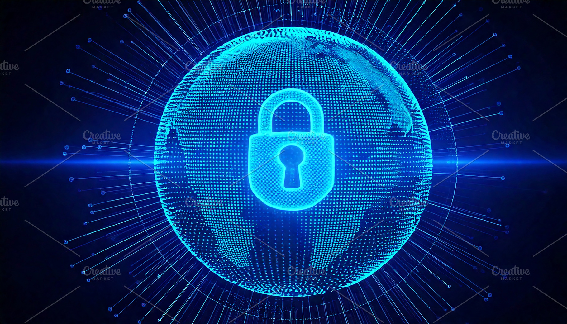 Global Digital Security Protecting, a Technology Photo by Design_Planet