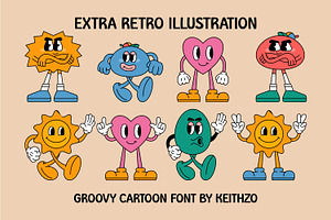 Groovy Cartoon - Retro Font