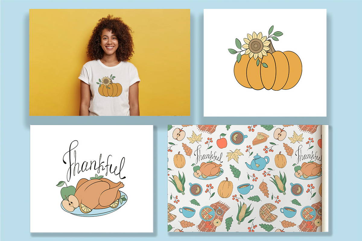 Thanksgiving Clipart, a Seasonal Illustration by Mari_Caliart (Photo 6 of 9)