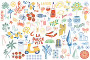 Italian Dolce Vita clipart & posters, an Object Graphic by Tani Kuzminka (Thumbnail 4 of 15)
