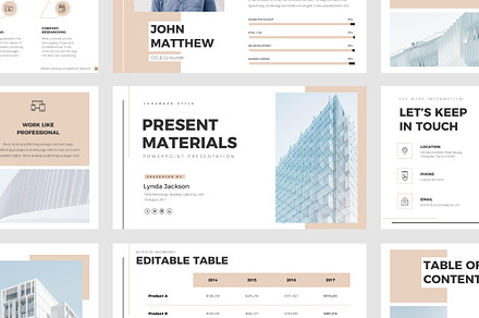 Present Materials PPT Template