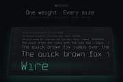 Mono Wire - Minimal Monospace Type, a Sans Serif Font by HipFonts (Thumbnail 15 of 26)