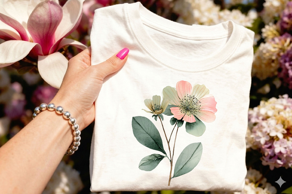 Watercolor Boho Floral Elements, an Illustration by DreamCafeArt (Photo 6 of 7)