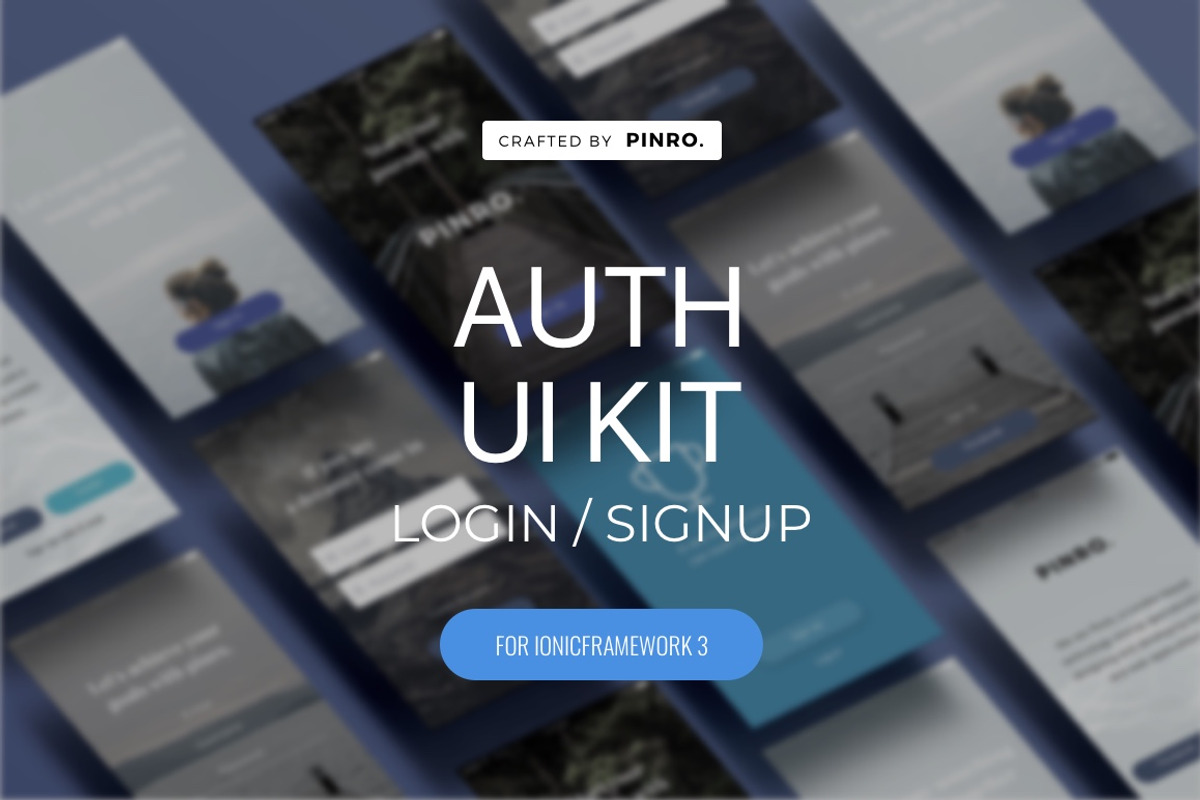 Auth UI Kit - Ionic 3 Theme, a Templates & Theme by Pinro (Photo 1 of 2)