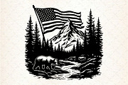 Mountain SVG, Mama Bear SVG  You w, an Illustration by Rose Art (Thumbnail 6 of 7)